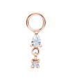 Dangling CZ Silver Charms CH-376